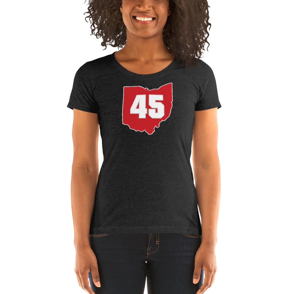 Number 45 Women’s Short Sleeve T-shirt - The Buckeye Cast Supply Store