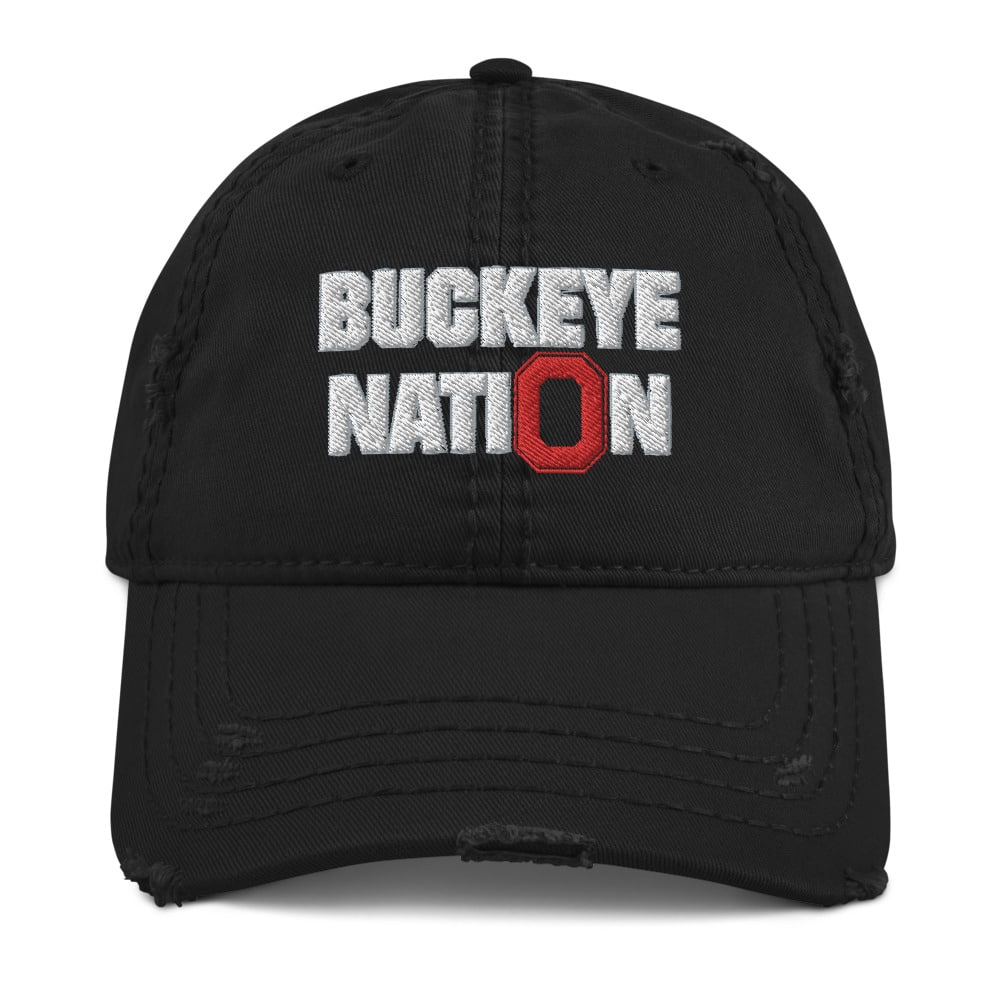 Buckeye Nation Block O Distressed Hat The Buckeye Cast Supply Store